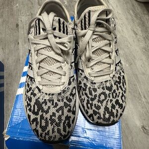 Adidas Black and Cream Women's Sneakers